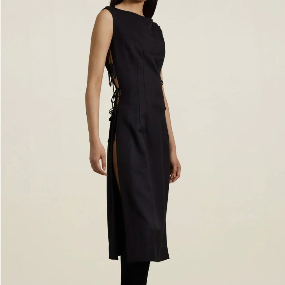 Kallmeyer Elizabeth Dress Black Tropical Wool XS